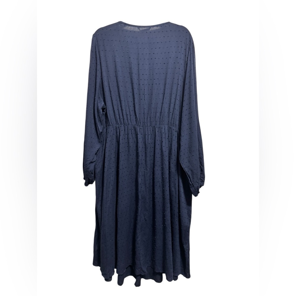 Bloomchic Long Sleeve Midi Dress Navy - Picture 3 of 11